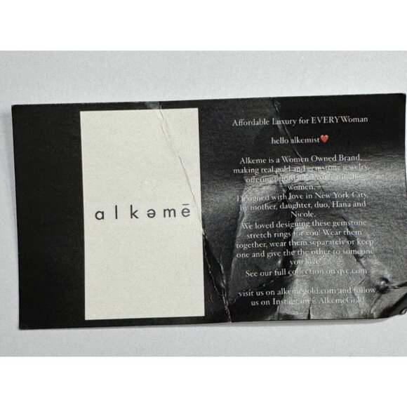ALKEME GEMSTONE 2 Stretch Rings - Picture 3 of 4